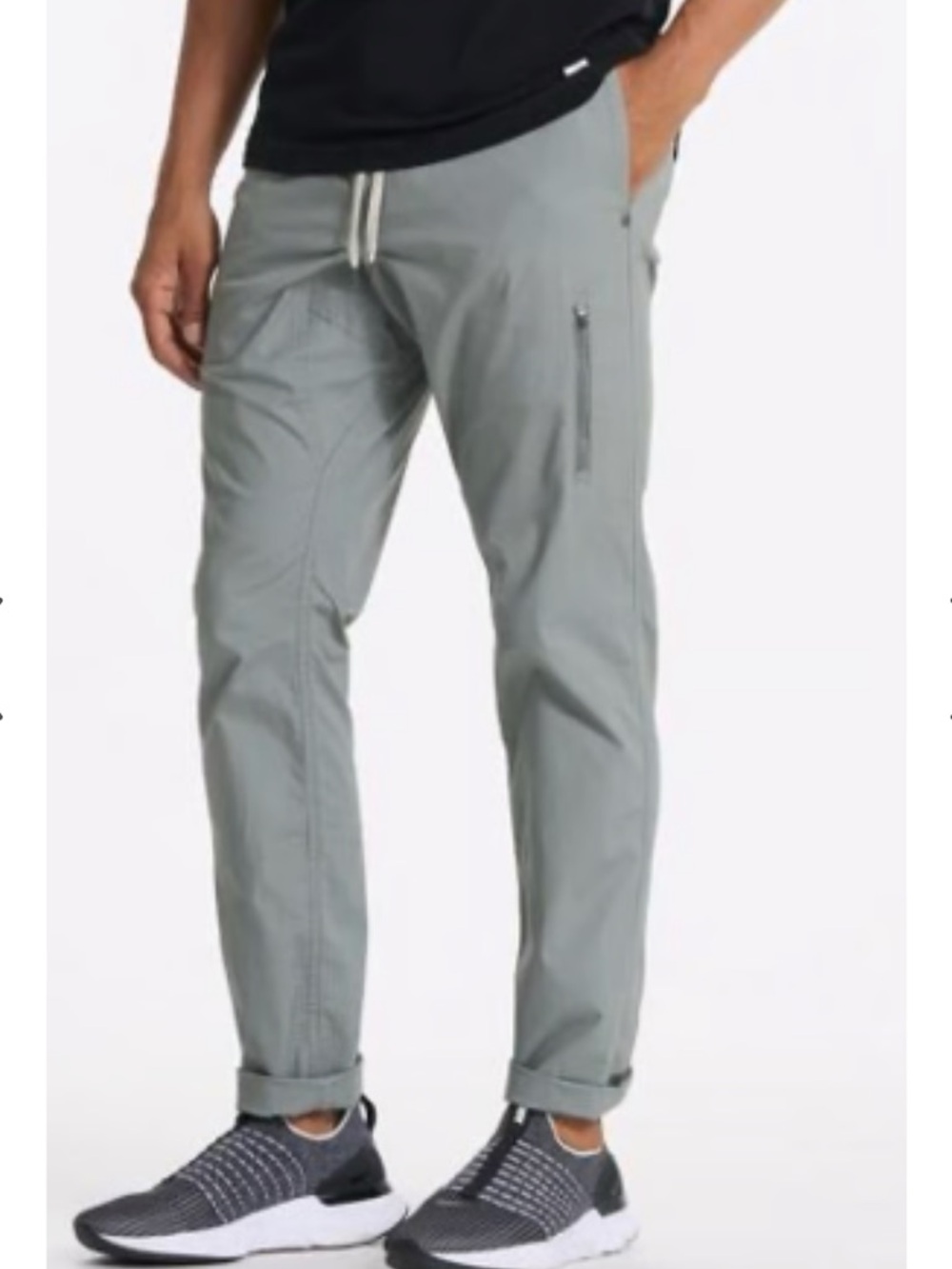 Vuori Technical Climber Pants  Performance Stretch Ripstop Gray Hiking Small